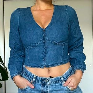 Levi’s denim corset-style top